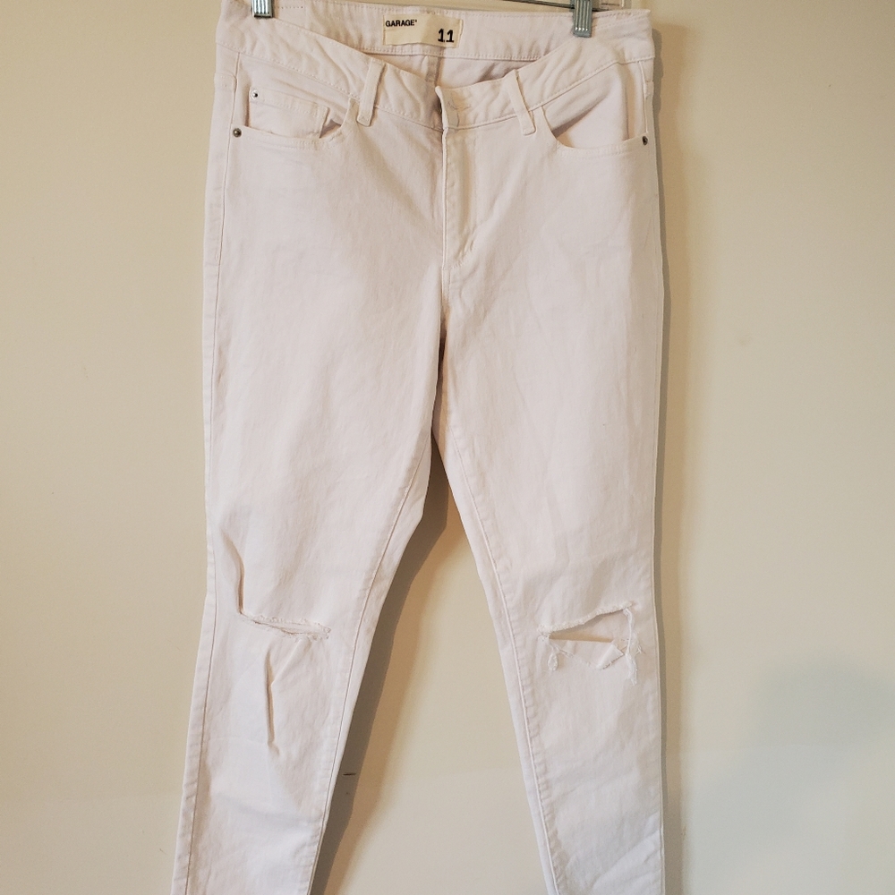 Garage white jeans size 11